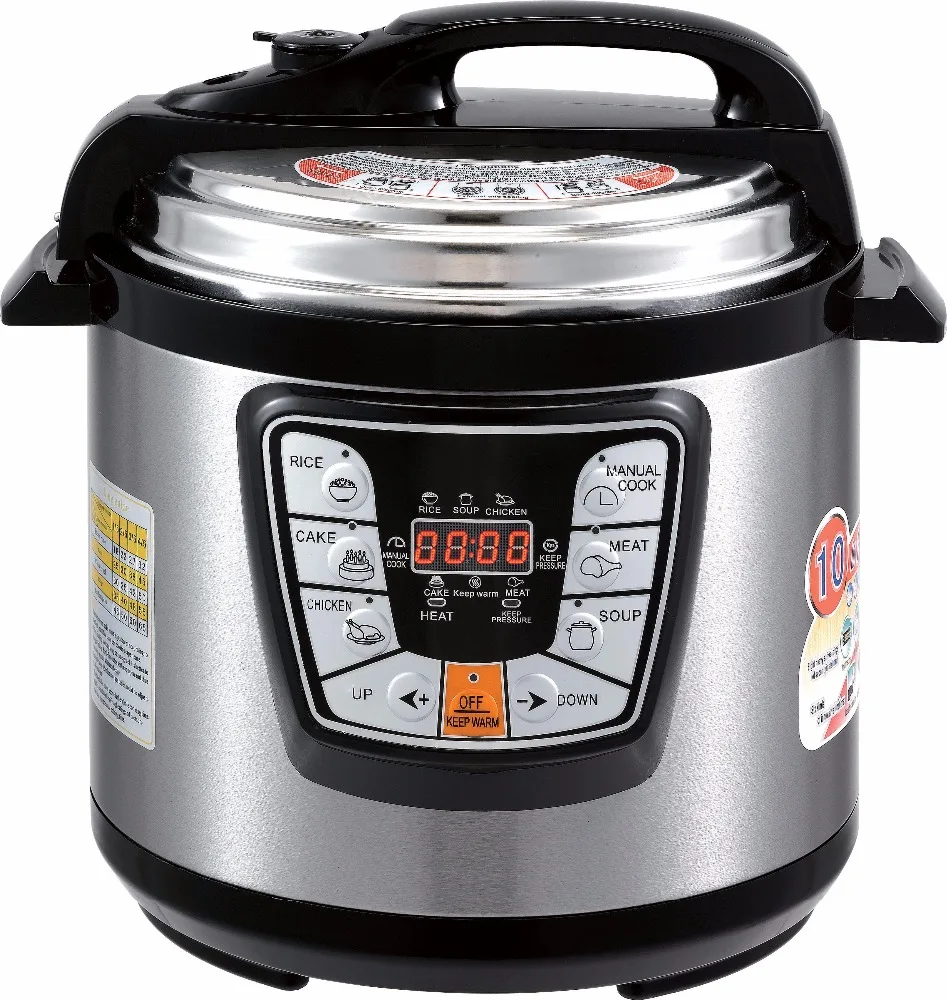 

Electric Pressure Cooker 8L 8 Quart 1600W Capacity Wholesale Instant Function Cooking Pot Multi Stove