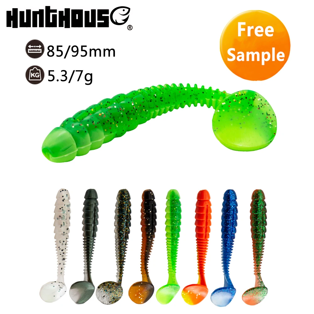 

China bass silicone fishing plastic soft bait tail paddle lure, 10 colors available