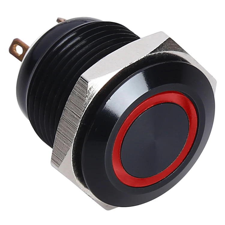 ONPOW Waterproof Ring LED Push Button Switch