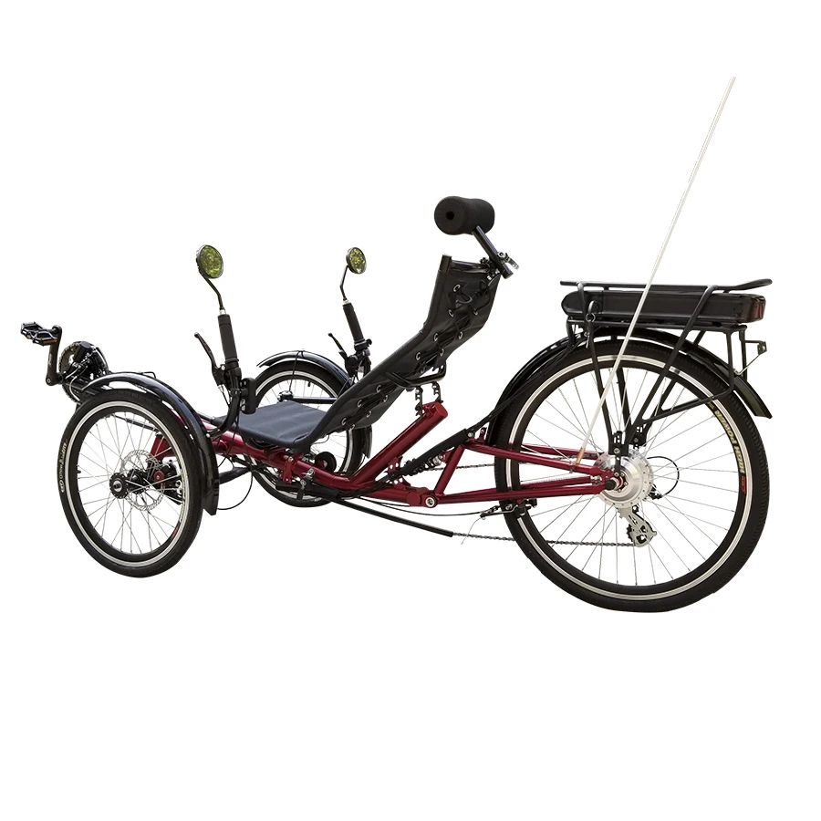 

MOTRIKE 2021 Best Selling Leisure Affordable Adult Three Wheel Foldable Bicycle 250W Electric Recumbent Trike