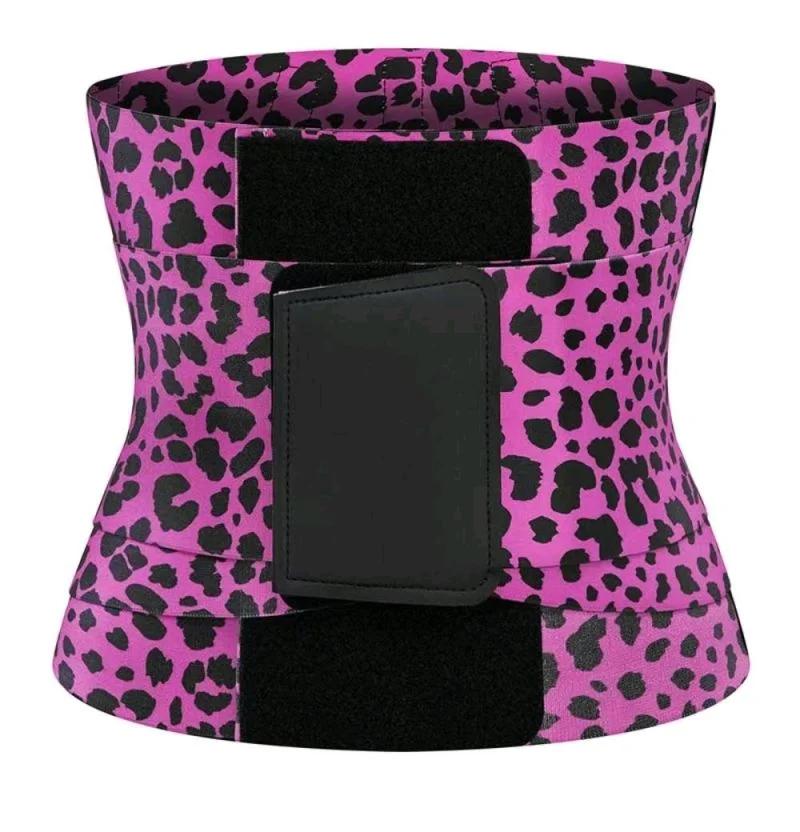 

Leopard print perspiration waist girdle Triple reinforcement belt croset belt neoprene waist girdle for women, As picture