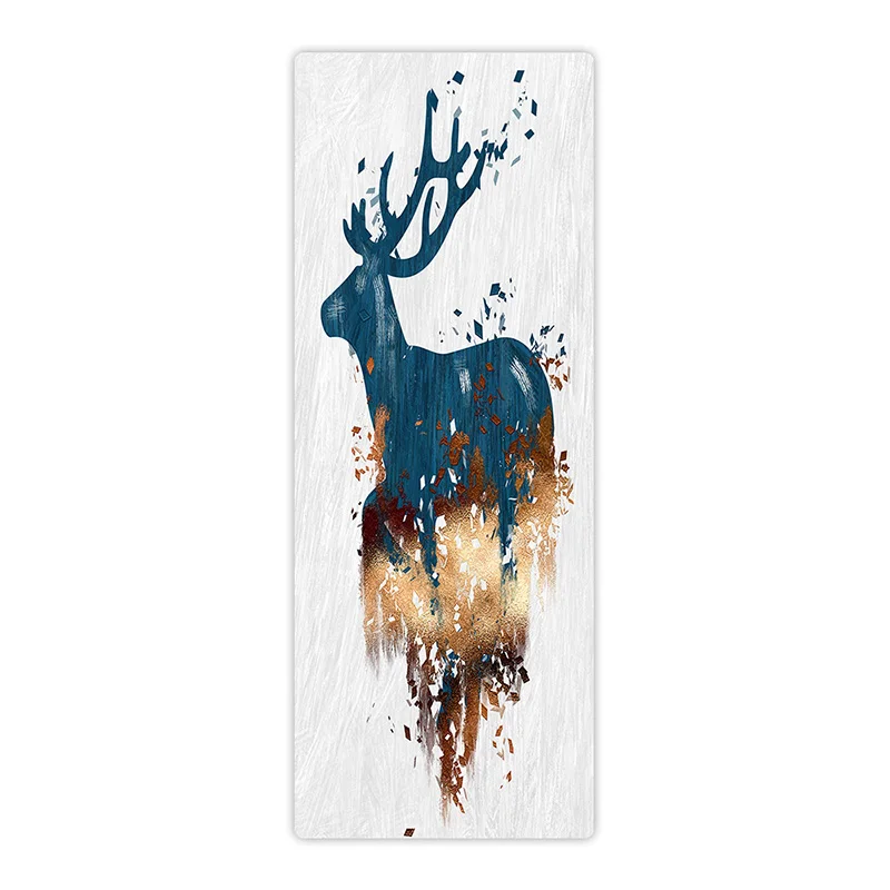 

Printed Travel Yoga Mat-1/8 Inch Thick Non Slip Fitness Workout Mat , Foldable Lightweight Suede & Natural Rubber yoga mat, Multi color or customized