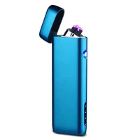 

USB Rechargeable Windproof Flameless Butane Free Electric Dual Arc Plasma Lighter