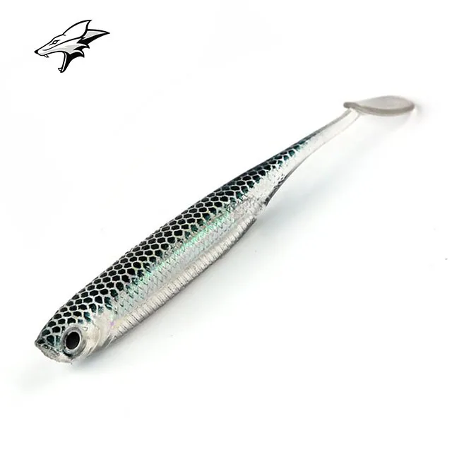

Soft Plastic Fishing Lure Foil Inside 3in Soft Fishing Bait Lure
