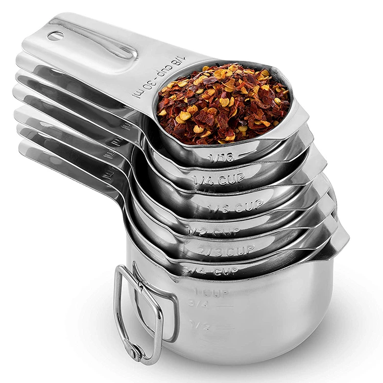 

7 Piece Set 18/8 Stainless Steel Measuring Cups Set