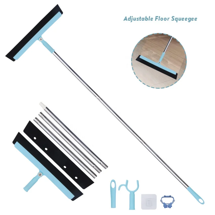 

Hot products bathroom shower window glass wiper rubber blade plastic squeegee for floor cleaning floor squeegee with handle