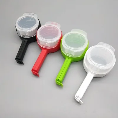 

Promotional Airtight Food Bread Coffee Use Plastic Bag Sealer Clip,Seal and Pour Bag Clips, Black,red,green,white