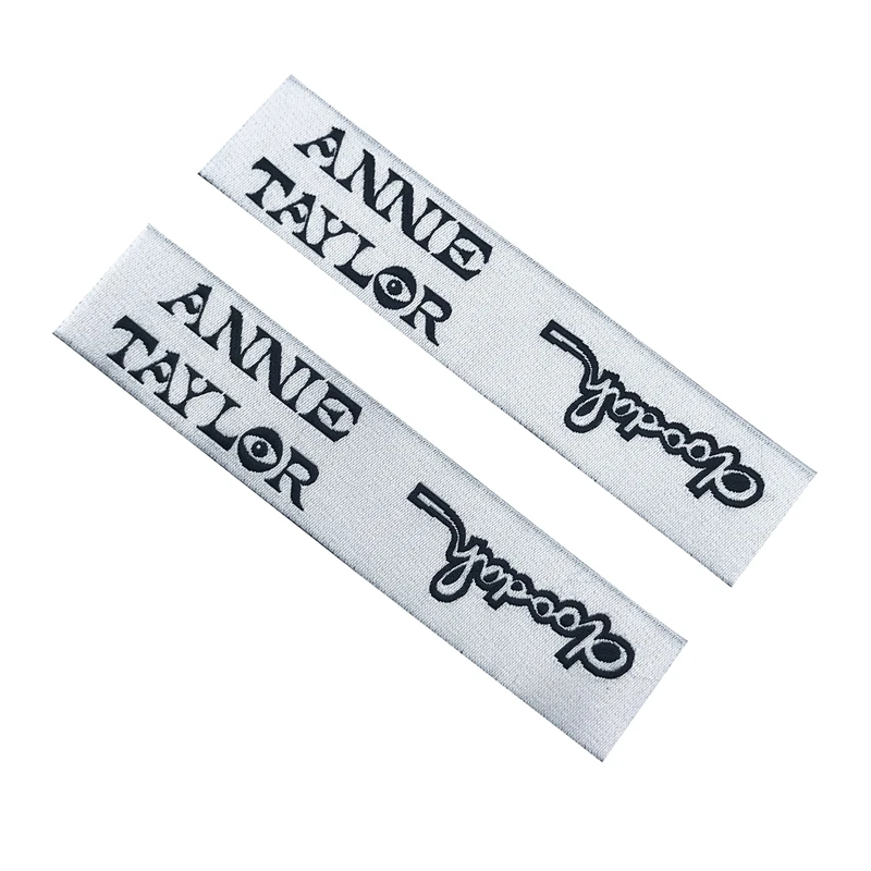 

Brand New Clothes Tagger Labels Custom Woven With High Quality, Custom color