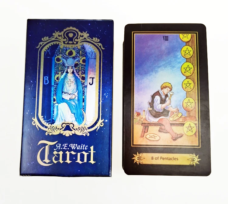 

Wholesale Custom Printing Game Playing Cards A.E Waite Tarot Cards Holographic Deck Tarot Card Factory