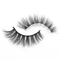 

handmade 100% real mink lashes Private Label Eyelashes 3D Real Mink Eyelash 18mm