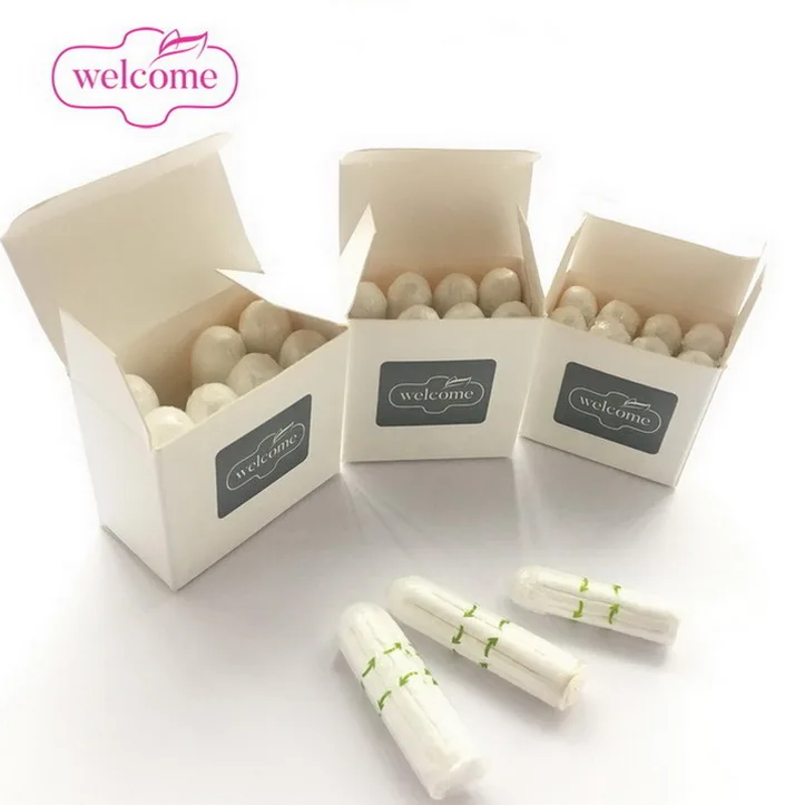 

Private Label GOTS Certified Organic Cotton Tampon Comfort Silk Touch Feminine Hygiene Vaginal Organic Tampons