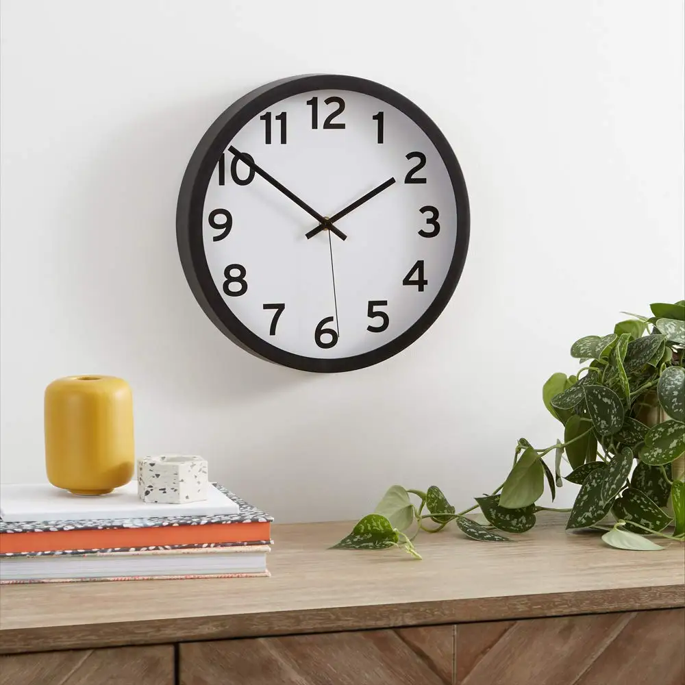 
Wholesale Cheap Price Custom Design 12 inch Promotion Living Room Plastic Wall Clock 