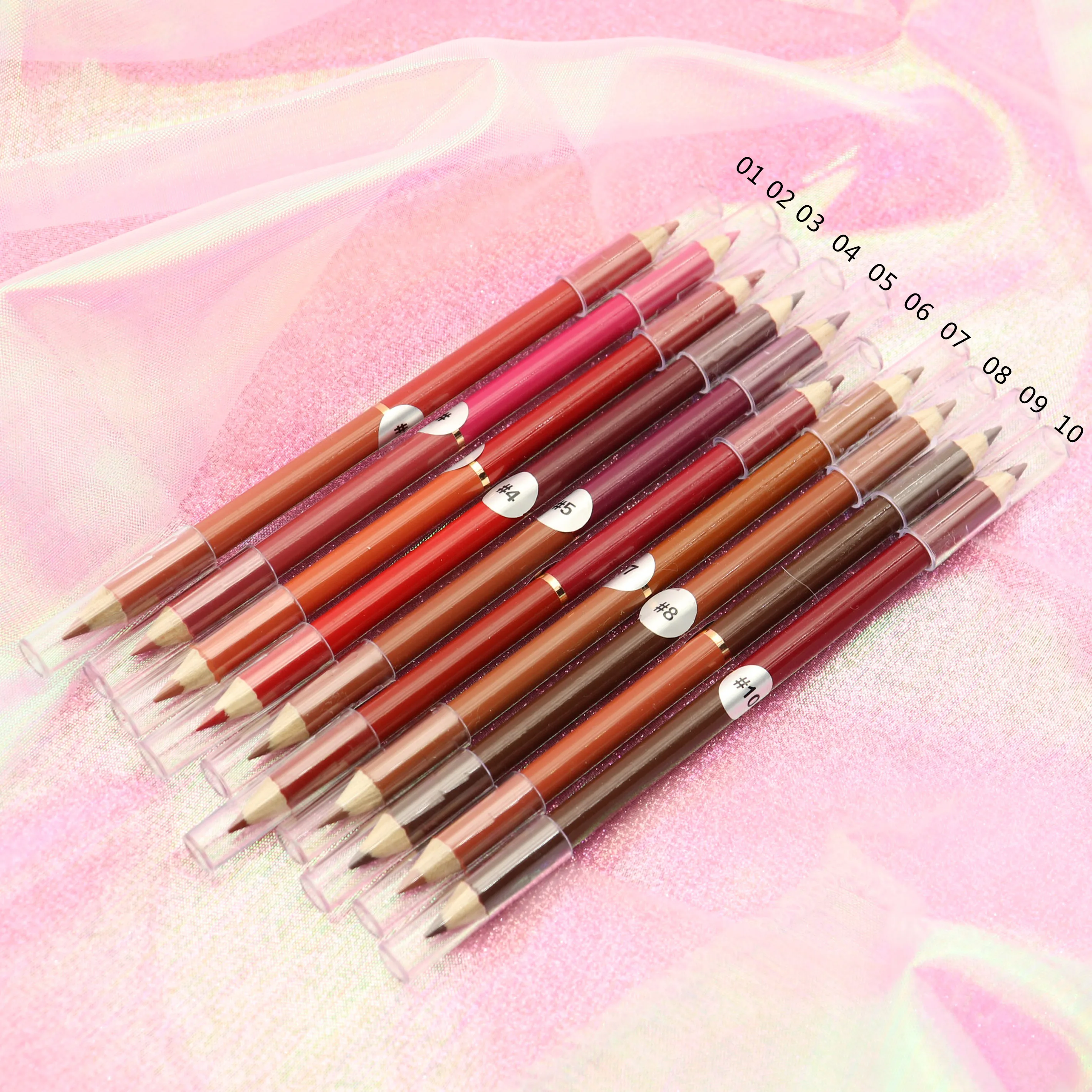 

Custom Lip Liner Pencil 10 Colors Waterproof Lip Liner Private Label Liner Pen Box, 10 colors lipliner