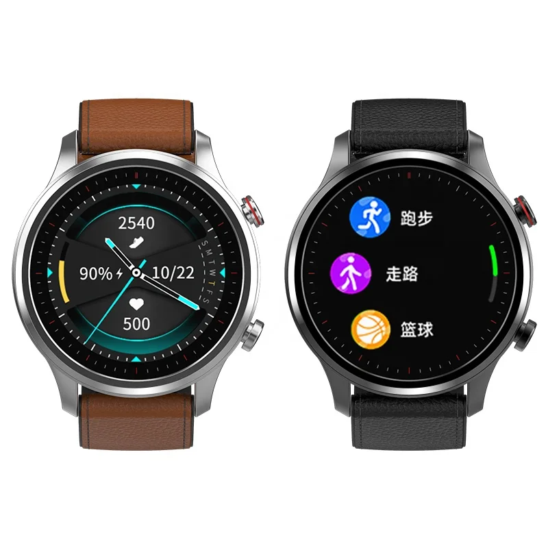 

Shenzhen Smart Watch Men Women For Android IOS phone Waterproof Heart Rate Monitor Blood Pressure Oxygen Sport Smartwatch, Black/brown