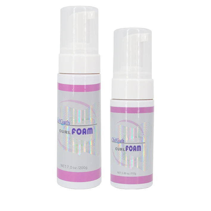 

MOQ 100 customized logo hair styling mousse free samples for hair salon make a styling for all types hair