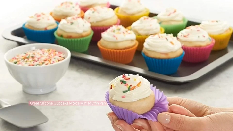 reusable cupcake liners non-stick cake molds silicone muffin