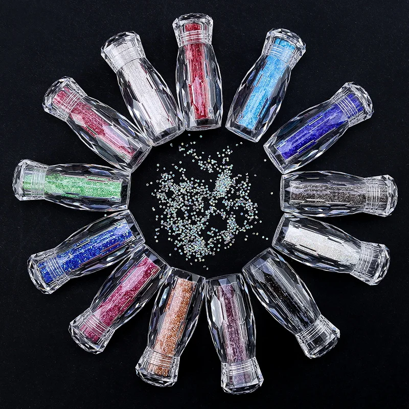

Qiao Summer Nails Art Micro Diamond Glass Crystal Rhinestones pixie dust beads Glitter Pixie Ab Crystal for Nail Art Design
