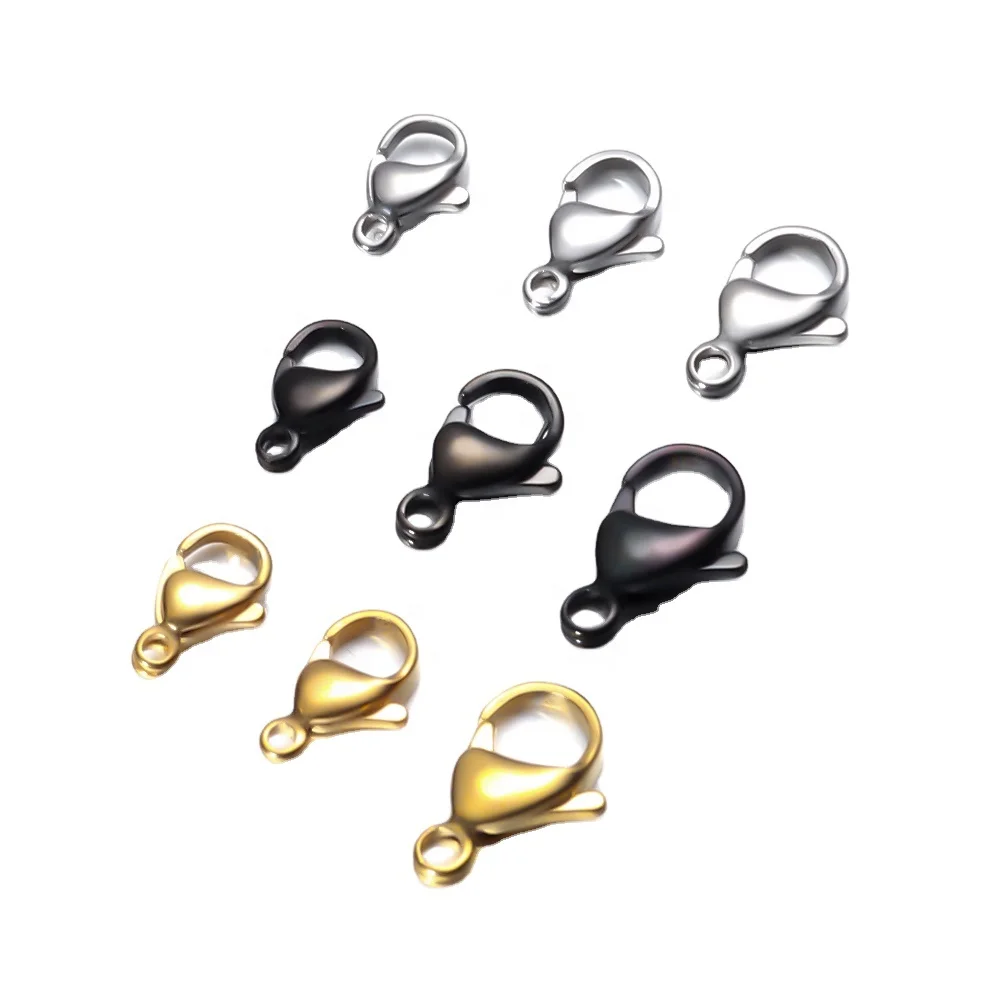 

Stainless Steel Big Lobster Clasps Hooks Bracelet Connectors Jewelry Making Crafts Accessories Supplies