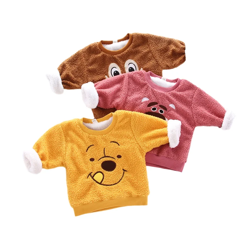 

Winter Infant Kids Boys T-shirt Hooded Clothes Baby Boy Warm Clothing Hoodies T-Shirts Sweaters