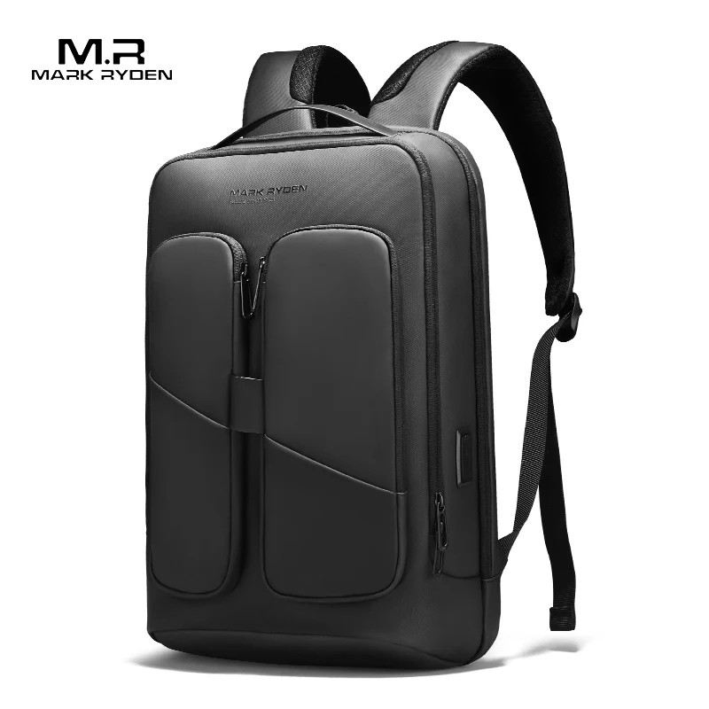 

2021 Mark Ryden New Trendy Waterproof Mochila Smart Laptop Bag Men School Bags Backpack with USB