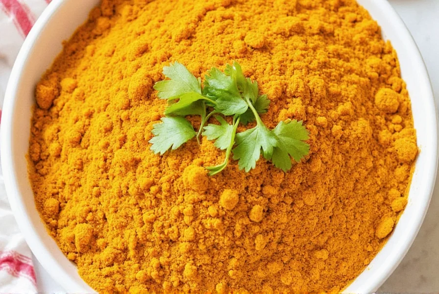 Madras curry powder in a spice shaker