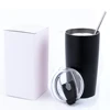 Double Wall Vacuum Insulated Travel Drinking Cup, Stainless Steel Vacuum Thermal Insulated Travel Mug