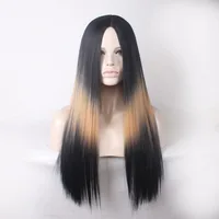 

Women Fashion Long Straight Wig Synthetic Human Hair Wholesale Wigs 100%Human Hair