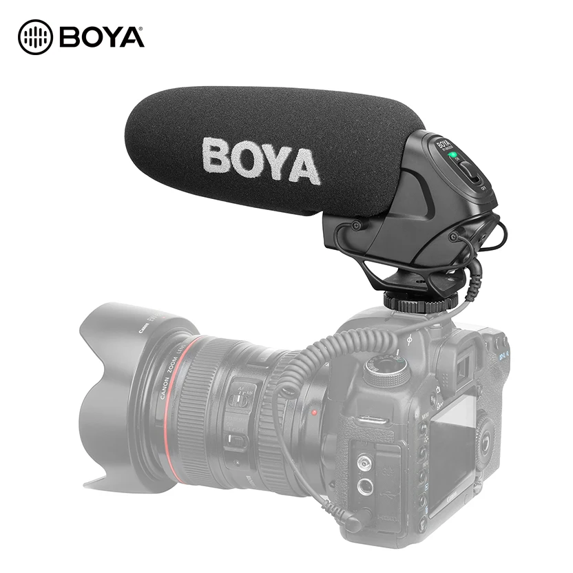 

BOYA BY-BM3031 Shotgun Microphone 3.5mm On-Camera Microphone mic for DSLR Video Camera Camcorder Audio Recorders