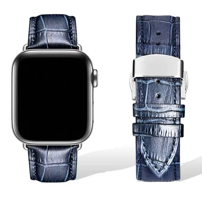 

apple watchband leather, White /coffee