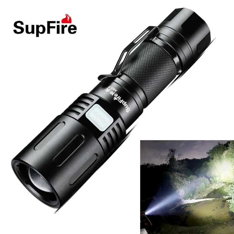 SupFire 3000lm powerful flashlight XHP90 usb rechargeable zoom torch 36w tactical flashlight police zoomable led flashlights