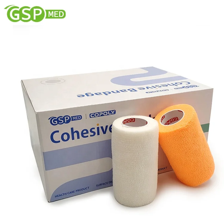 

Fast Delivery 4" x 5 Yds elastic self adhesive high quality medical cohesive horse bandage