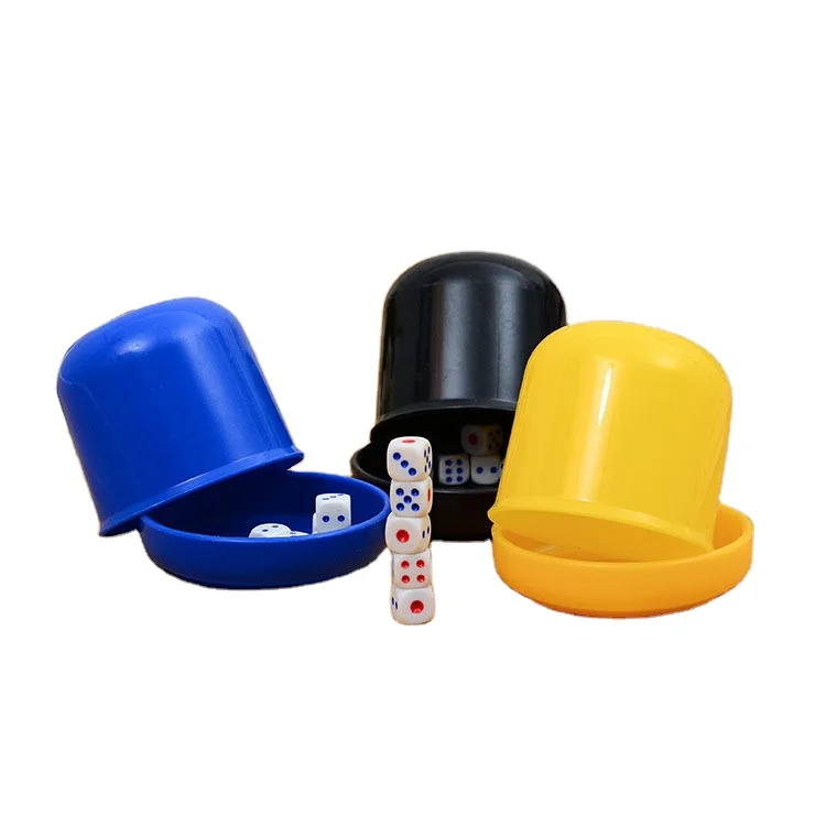 

Round color sieve dice cup color cup with 5 family party bar KTV hotel entertainment supplies dice set, Customized color