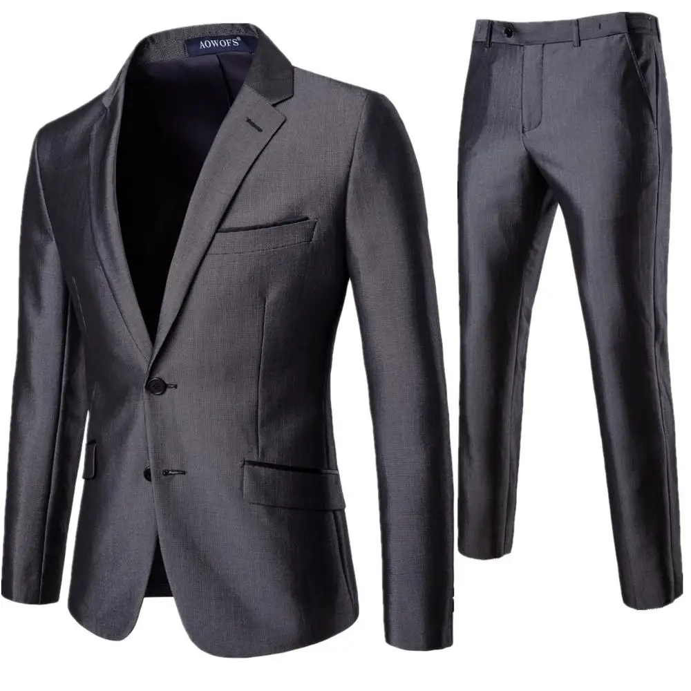 Blazer Pants Suit Set Men Formal Offices Slim Fit Suit Wedding Dress Mens Suits Blazers