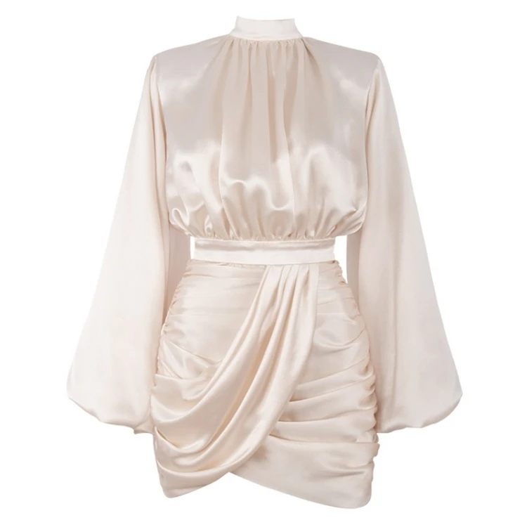 Solid Color Dress Spring Women Summer Street Sexy Stylish Casual 2021