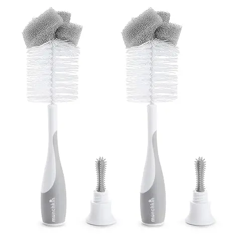 

Wholesale Mother And Baby Nylon Wool Material Soft Handle Safe And Odorless 4-piece Set Of Baby Bottle Brushes