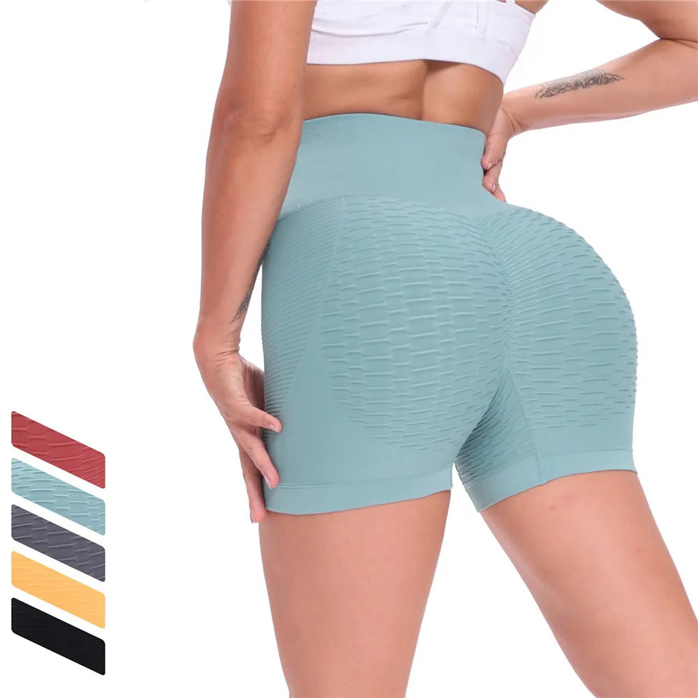 

JSMANA wholesale tummy control butt lift fitness workout shark seamless yoga pants gym shorts women size woman's clothing, Customized colors or choose our colorways