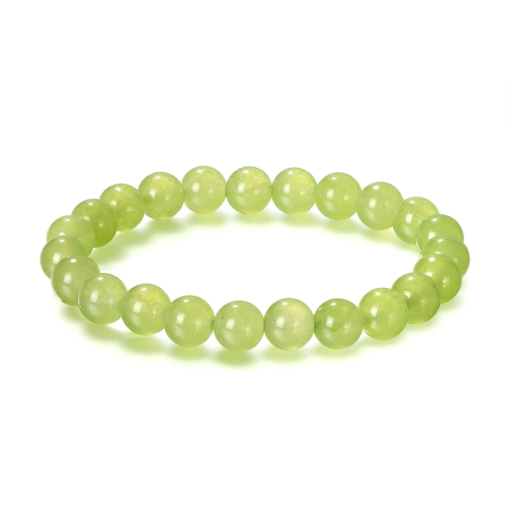 

RINNTIN GMB20 Peridot Natural Stone Beads for Bracelets Necklace Jewelry Making Unisex Jewelry