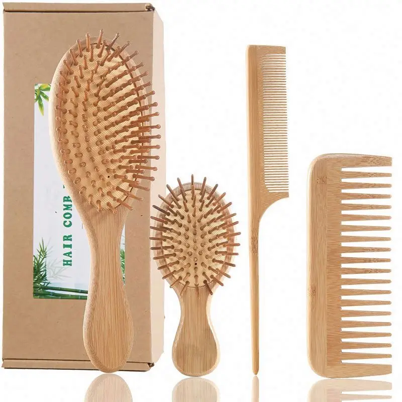 

Ensemble De Brosses Demelantes Cepillo Magico Para Desenredar Customised Flexible Brush Logo Kit Escova Pente E Saboneteira