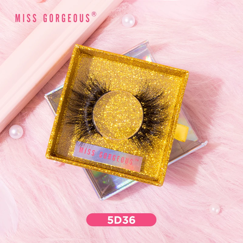 

Miss Gorgeous Siberian 25mm 5d Mink Eyelashes Custom Logo Low Moq Lashes Soft Black Band Wispy Fluffy Cruelty Free Mink Eyelash