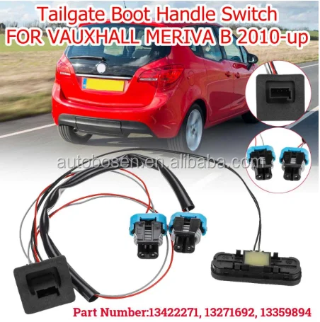 Tailgate Boot Release Opening Switch Fit for Vauxhall Meriva B 13422271 Tailgate Opener Switch 