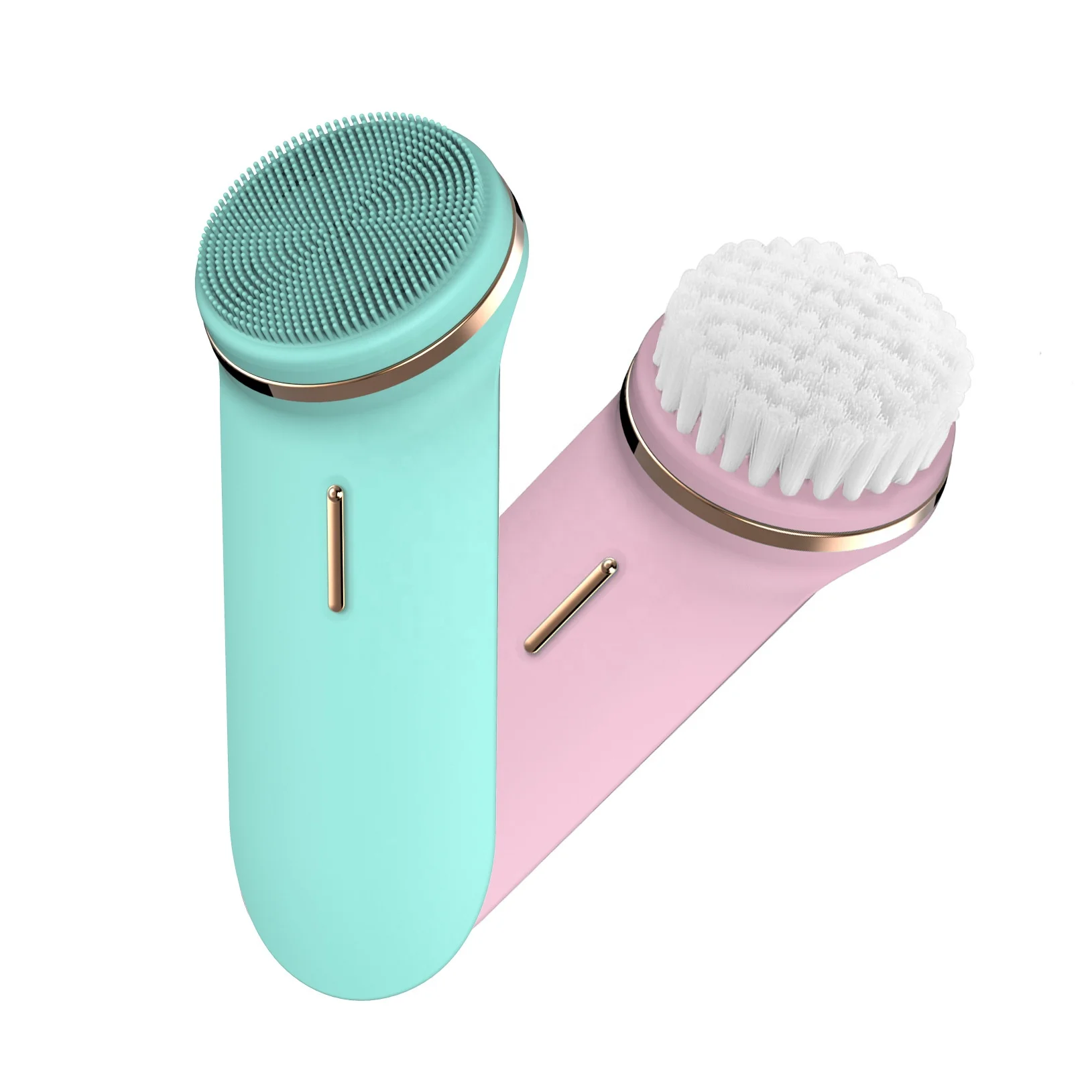 

2021 Wholesale Dropshipping Facial Massager USB Charger Battery Electric Silicone Facial Cleansing Brush For Face, Blue/pink(optional)