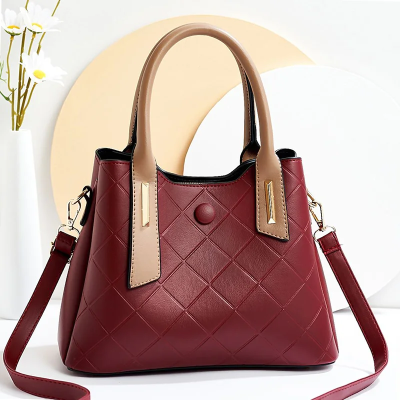 

DL089 31 Factory fashion tote bag handbag leather handbags ladies shoulder hand bags women handbags, Black....