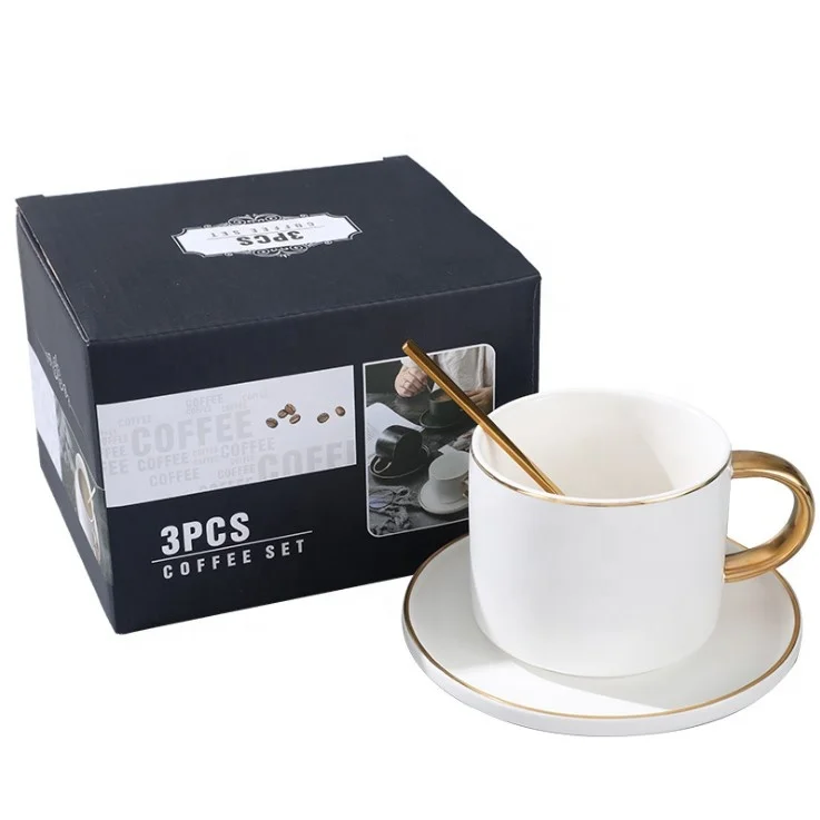 

ceramic tea cup with dish black white green coffee mugs and saucer sets
