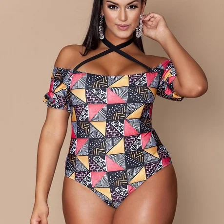 

Factory direct sale for mature women plus size sexy One piece bikini big size swimsuit, Accept customized