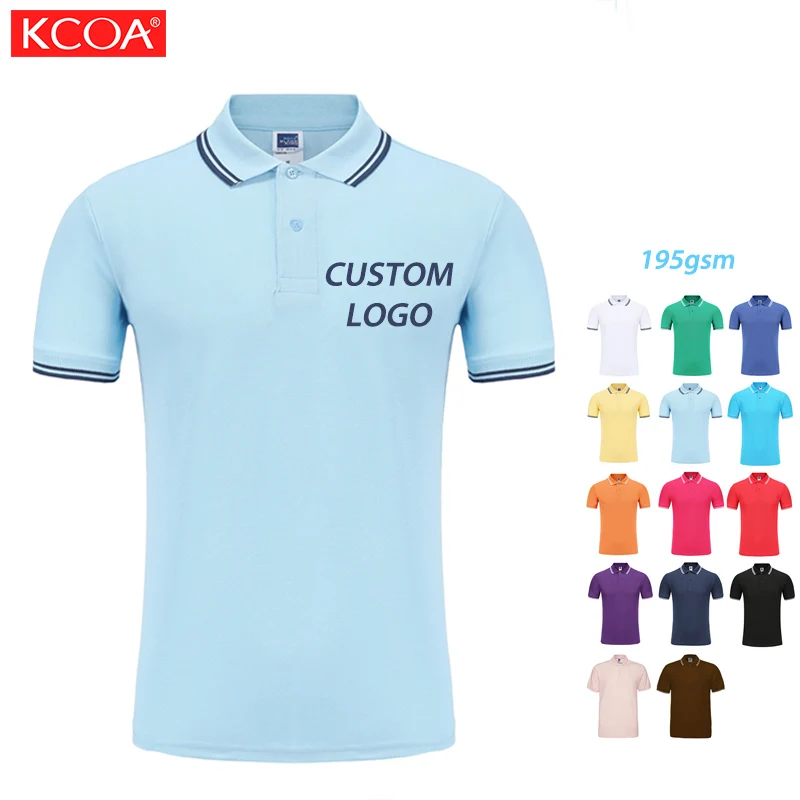 

Factory Casual Custom Summer Cotton Plain Color Polo Shirts For Men