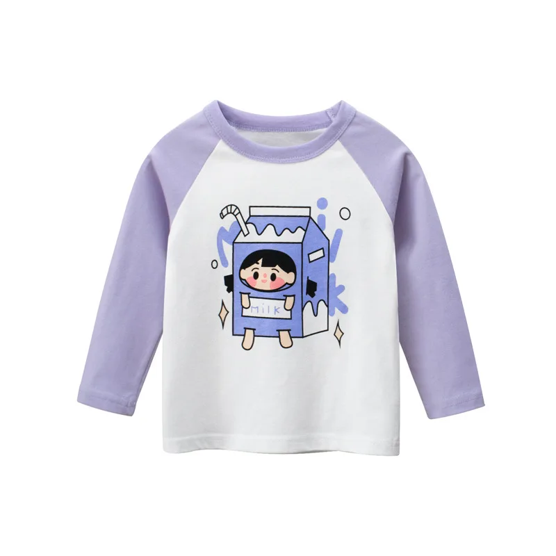 

T Shirt White Long Sleeve Kids Plain 100% Cotton Children T-shirt Printing