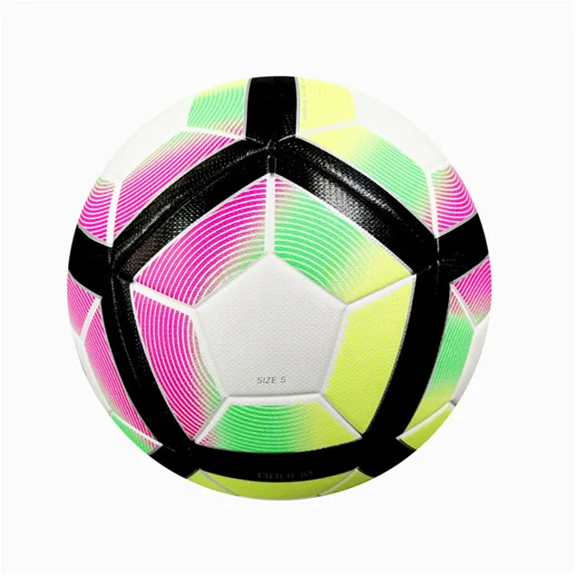 

High quality non-slip soft PU leather football soccer union 2020, Red & green