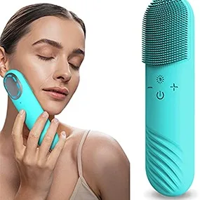 Electronic Led light facial cleaning brush 