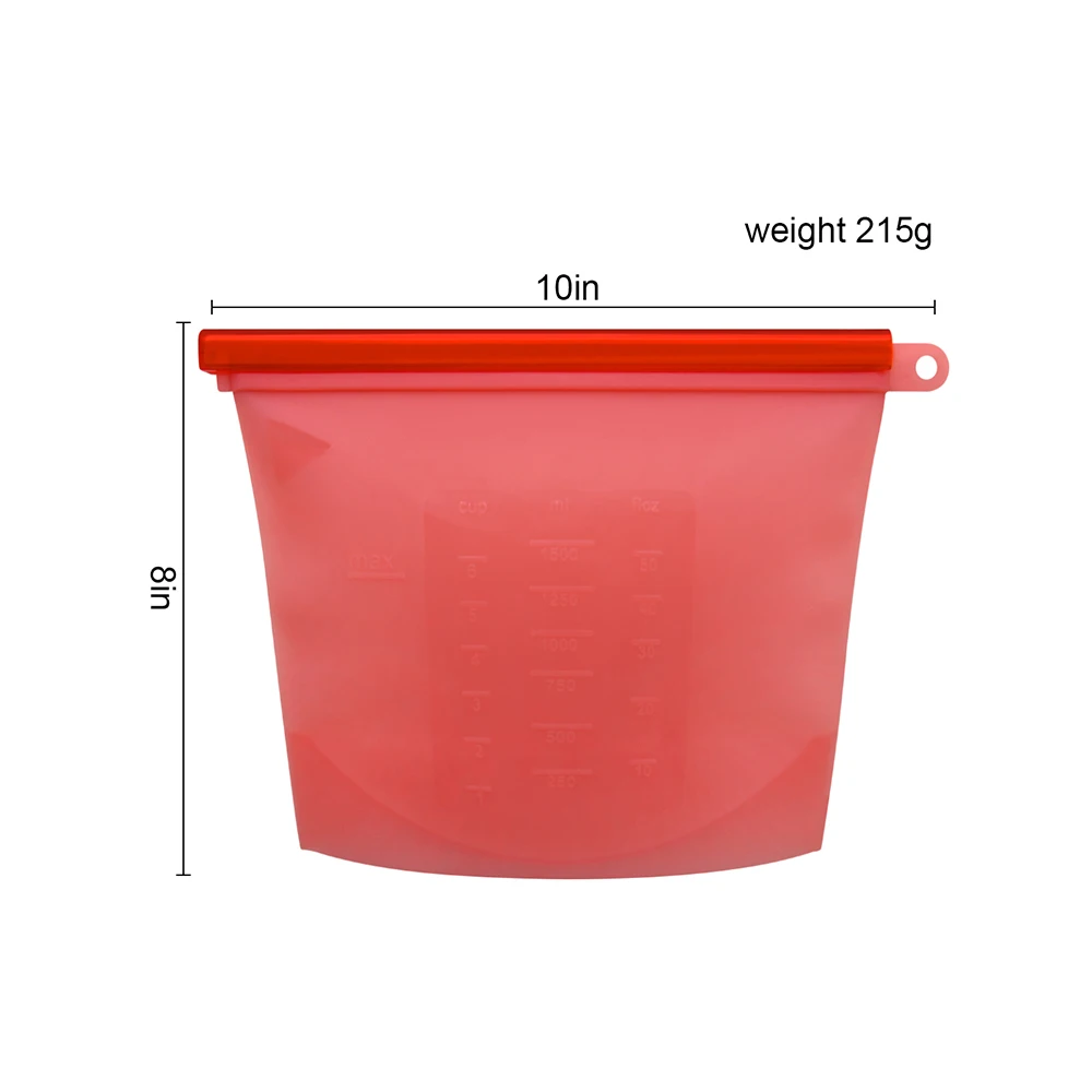 2019 New Food Grade Approved 1000mlrecyclable Freezer Bag Bpa Free