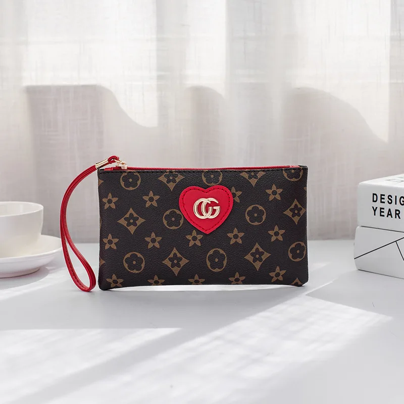 

wholesale custom wallets for women fashionable simple PU wallets leather woman clutch long Zipper ladies purse, Picture